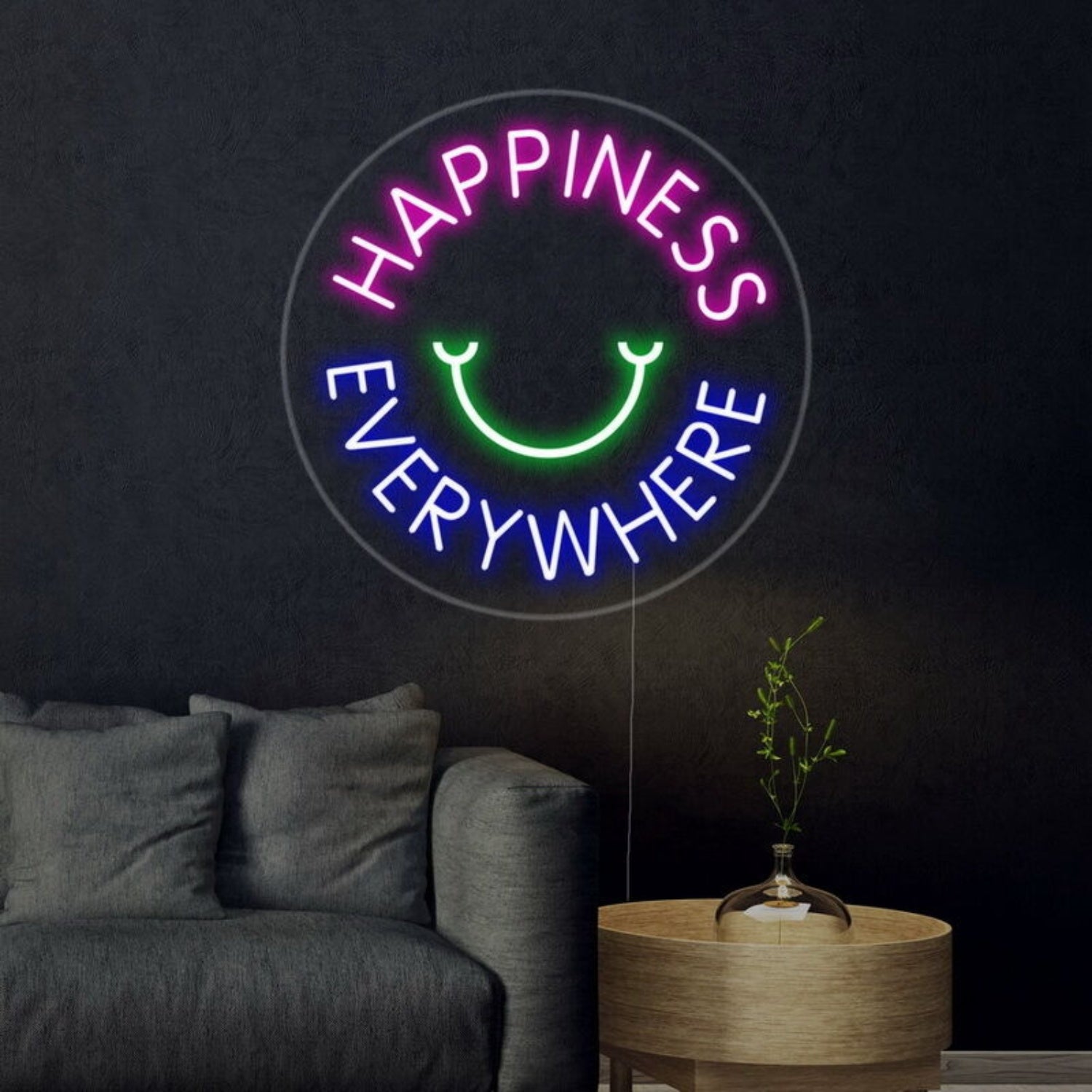 Happiness Everywhere Neon Sign | Shineneon