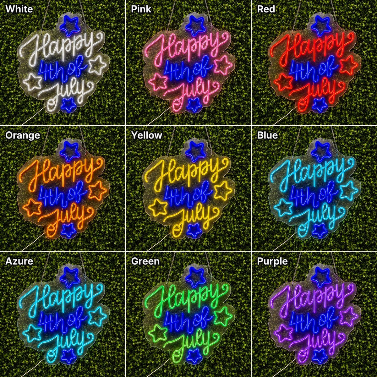 Happy 4th Of July LED Neon Sign - Shineneon