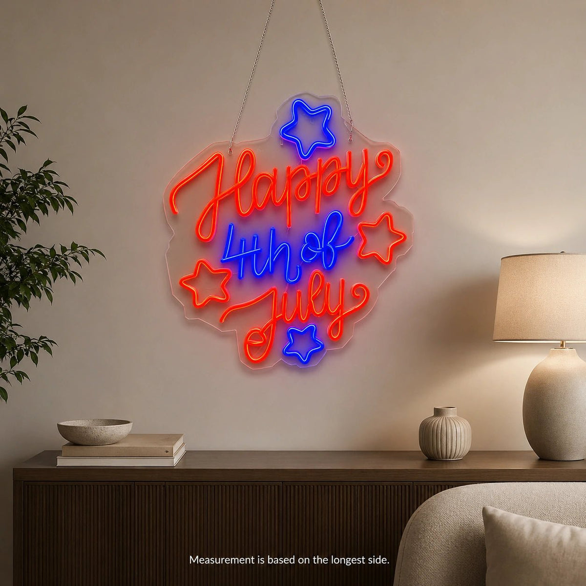 Happy 4th Of July LED Neon Sign - Shineneon