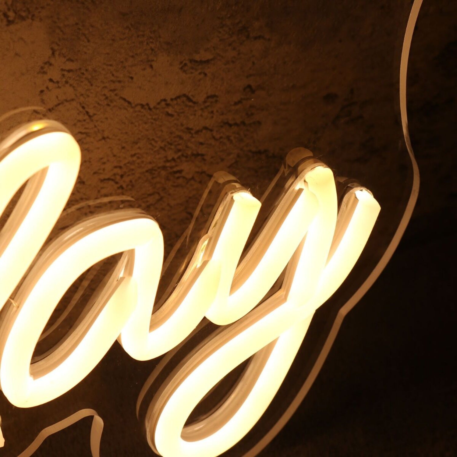 Happy 50th Birthday Yellow Led Neon Sign - Shineneon