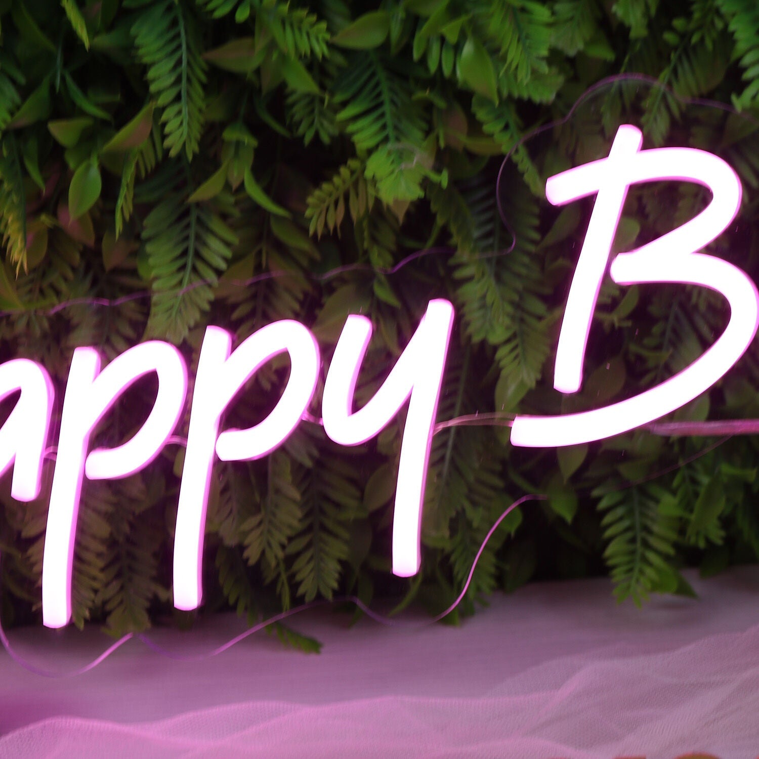 Happy Bday Purple Neon Sign | Shineneon