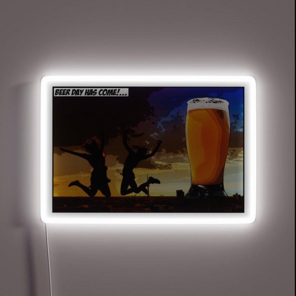 Happy Beer Day Beer Day Has Come Rgb Led Neon Sign - Shineneon