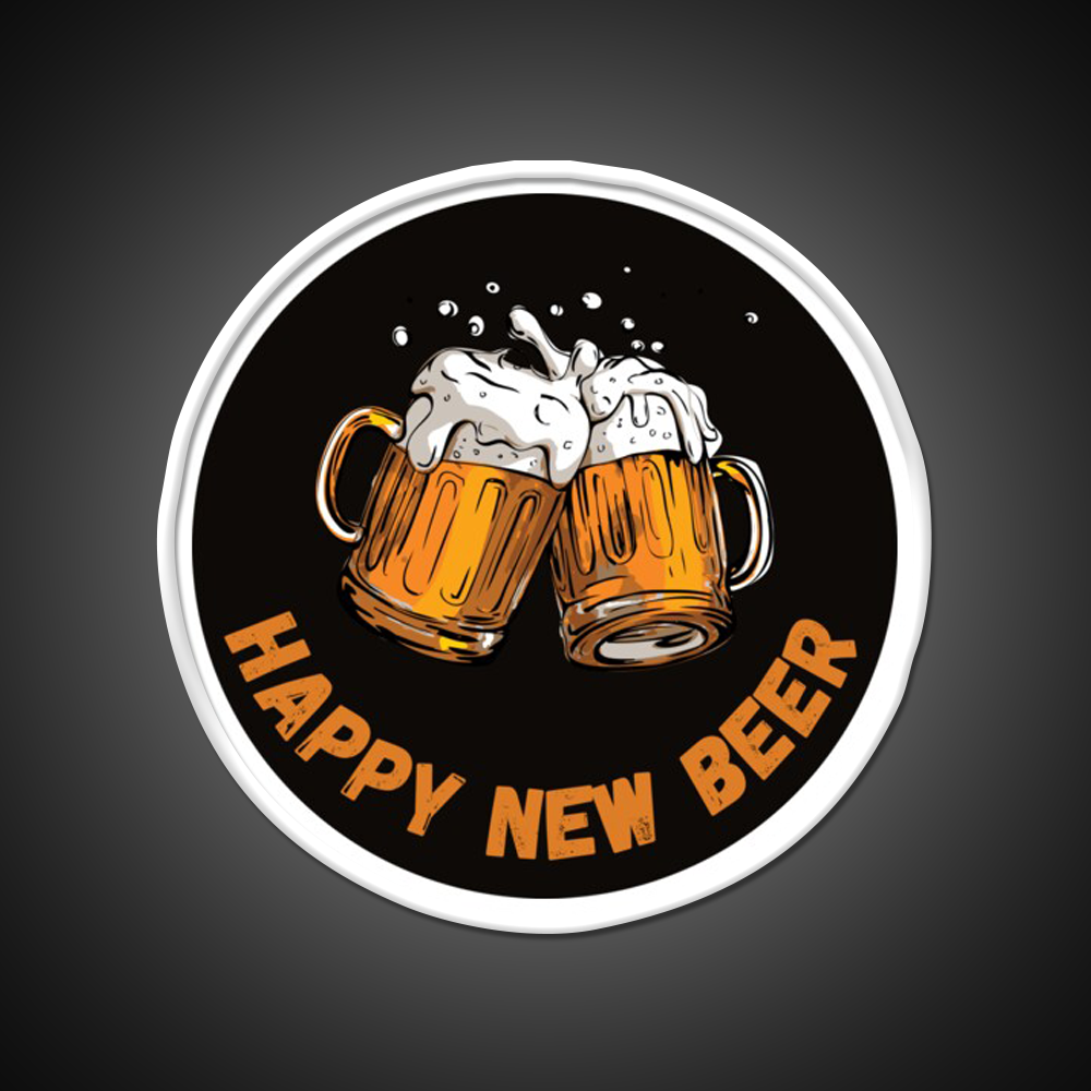 Happy Beer Man Cave Bar Led Neon Sign