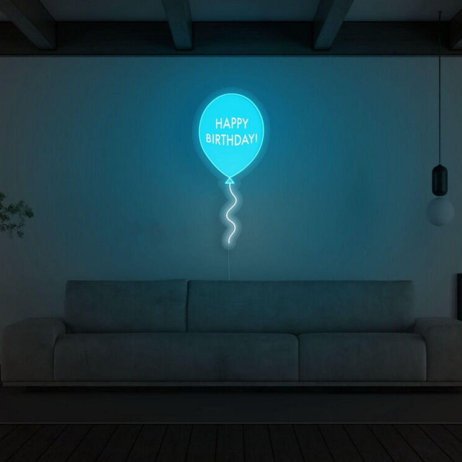 Happy Birthday Balloon Neon Sign | Shineneon