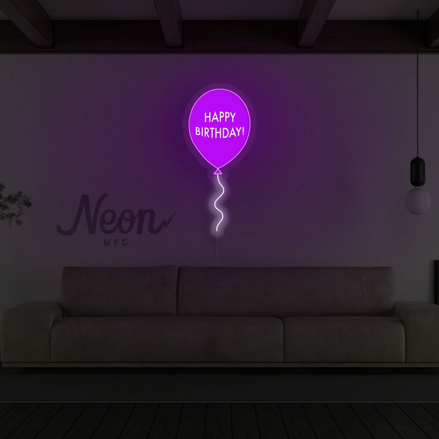 Happy Birthday Balloon Neon Sign | Shineneon