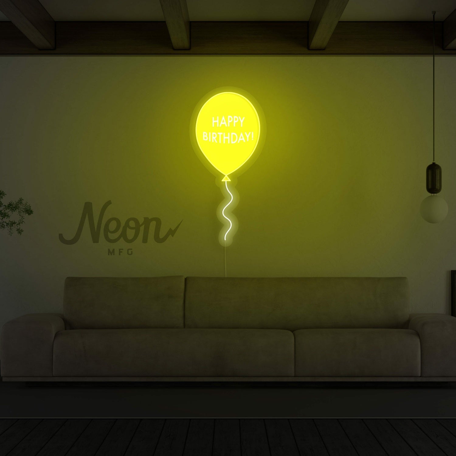 Happy Birthday Balloon Neon Sign | Shineneon
