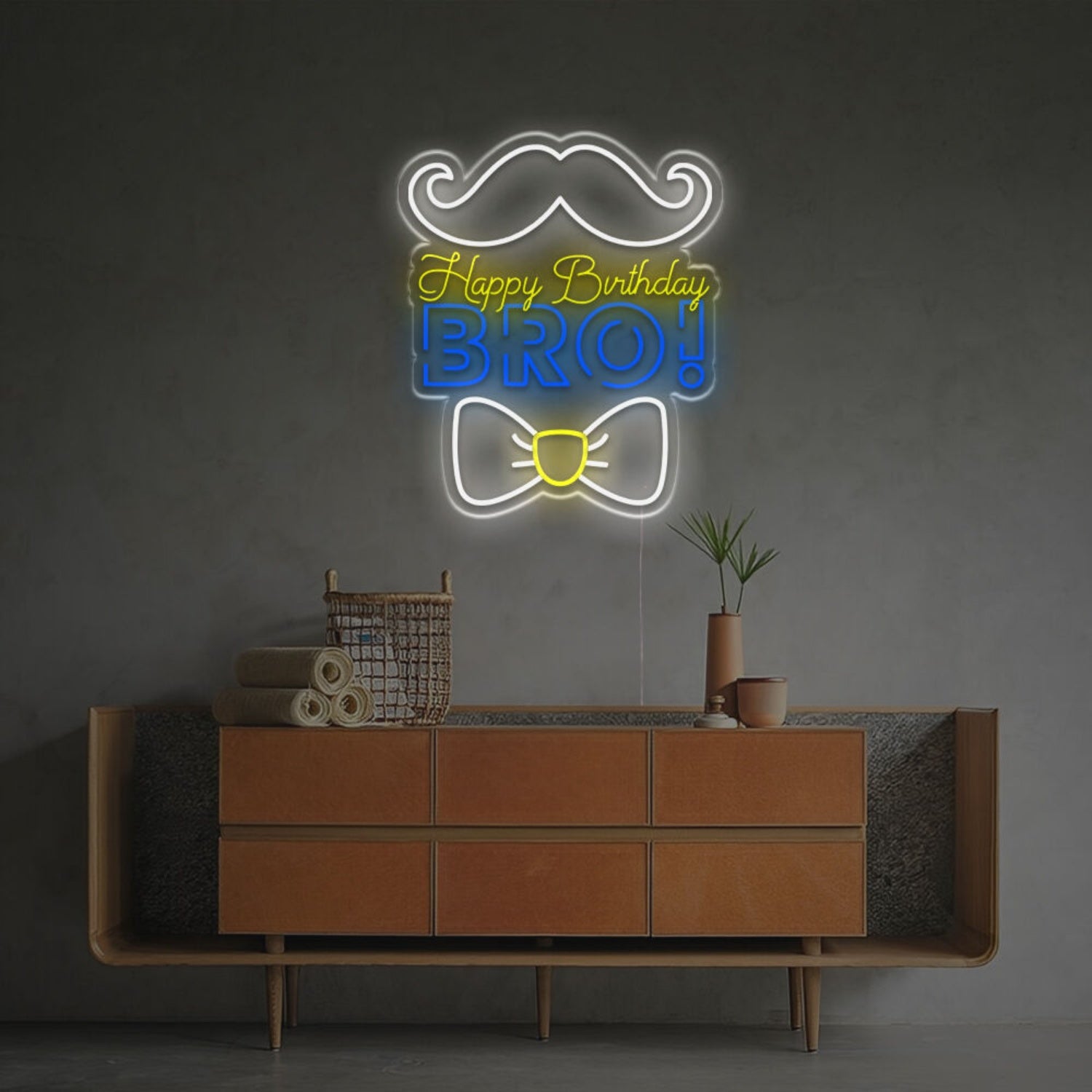 Happy Birthday Bro Led Neon Sign | Shineneon