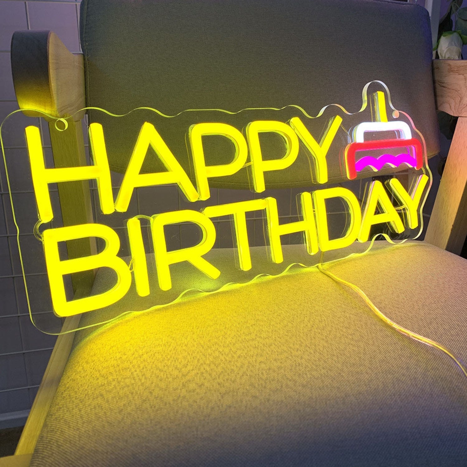 Happy Birthday Celebration Neon Sign | Shineneon