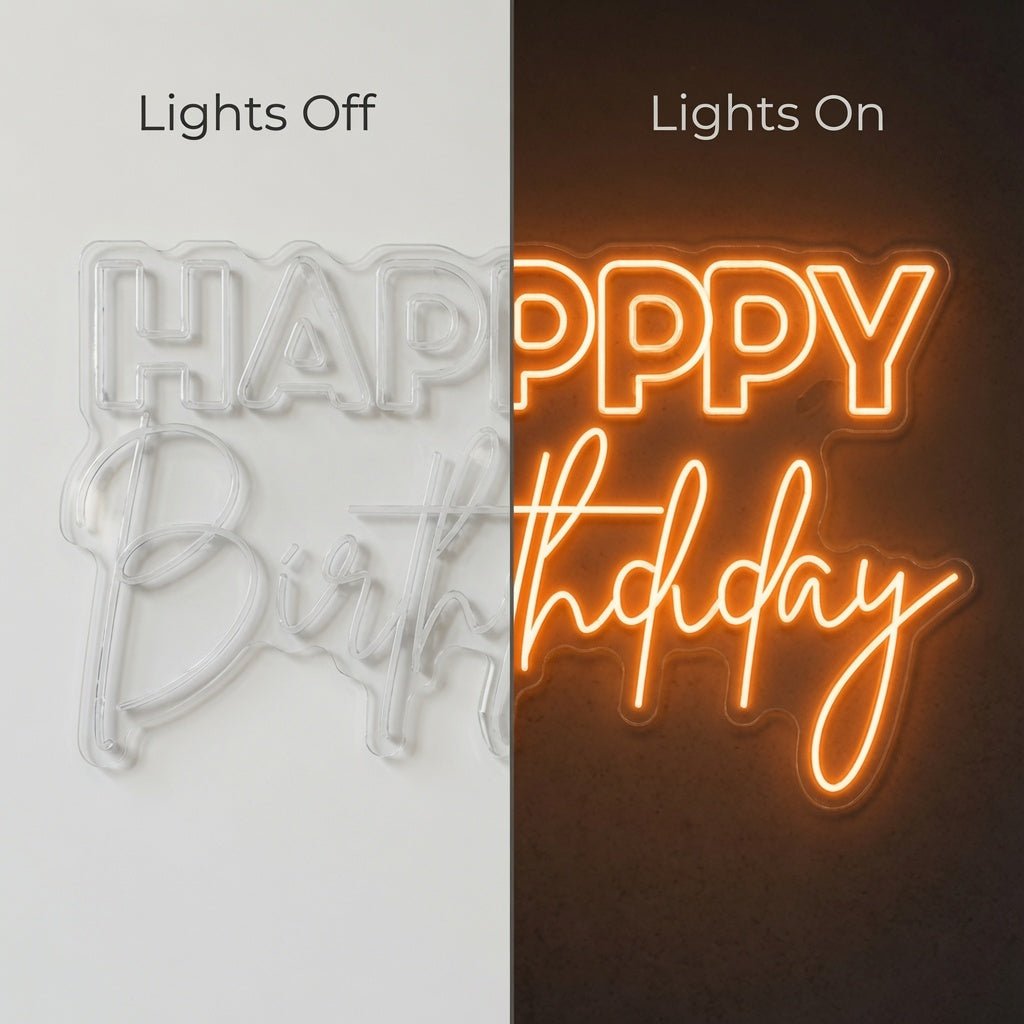 Happy Birthday LED Neon Sign Wall Neon Sign - Shineneon