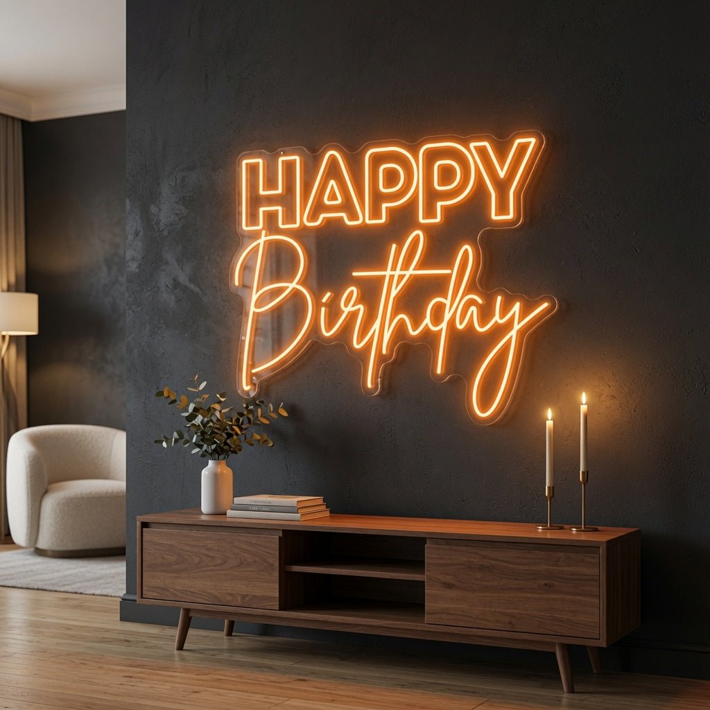 Happy Birthday LED Neon Sign Wall Neon Sign - Shineneon