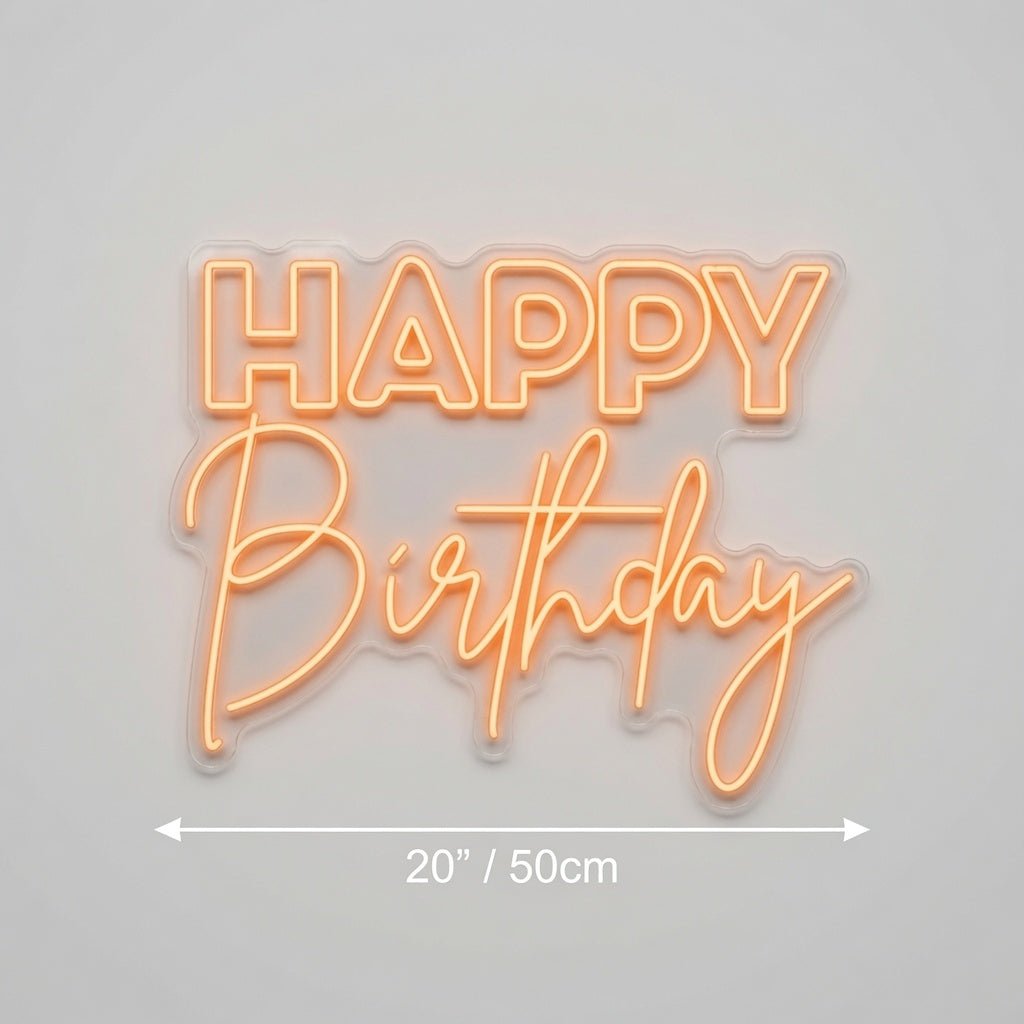 Happy Birthday LED Neon Sign Wall Neon Sign - Shineneon
