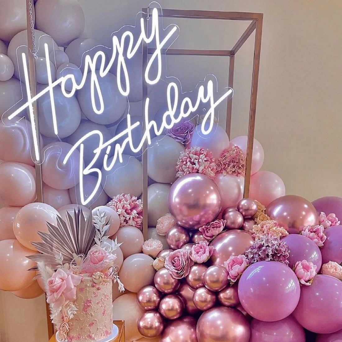 Happy Birthday Led Sign Business Neon Sign For Pary - Shineneon