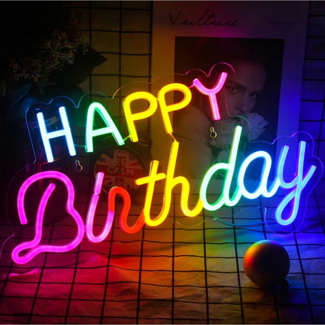 Happy Birthday Led Sign Business Neon Signs Party Decor - Shineneon
