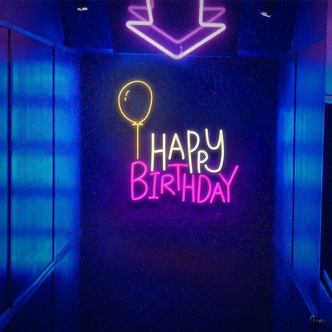 Happy Birthday With Balloon Led Sign Business Neon Sign - Shineneon