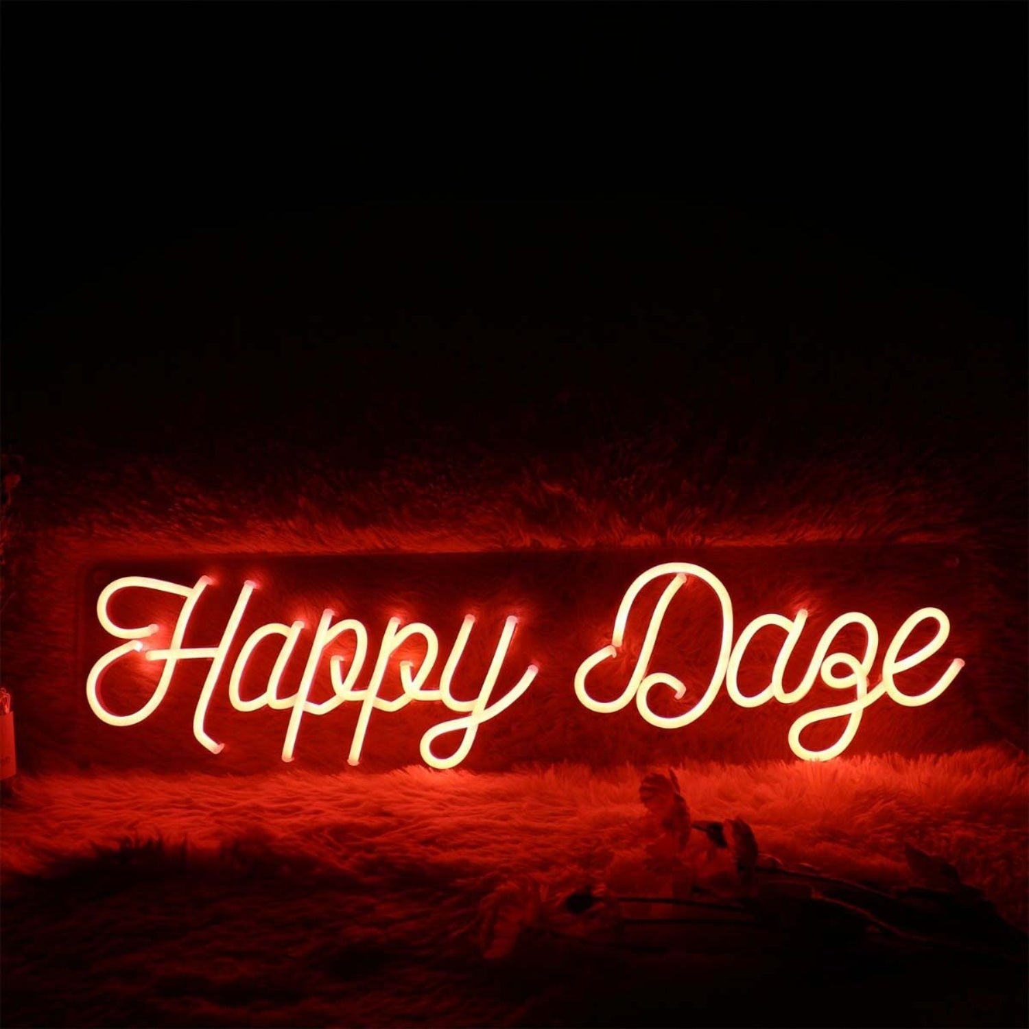 Happy Daze Red Led Neon Sign - Shineneon