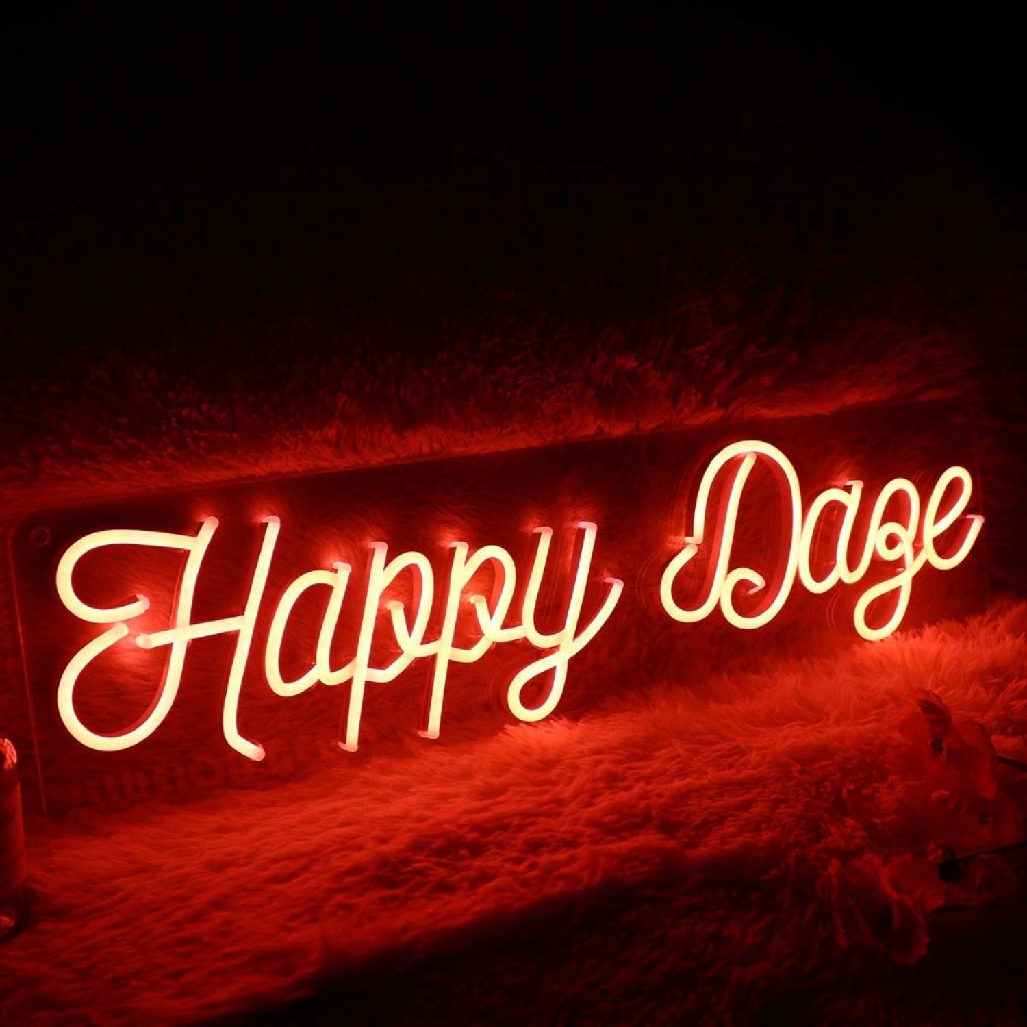 Happy Daze Red Led Neon Sign - Shineneon