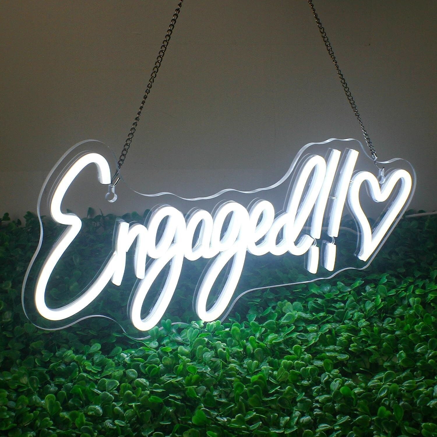 Happy Engaged Neon Sign Wedding Decor | Shineneon