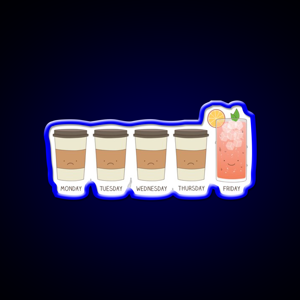 Happy Friday Cocktail Bar Decor Led Neon Sign Rgb Color - LED neon sign view 5