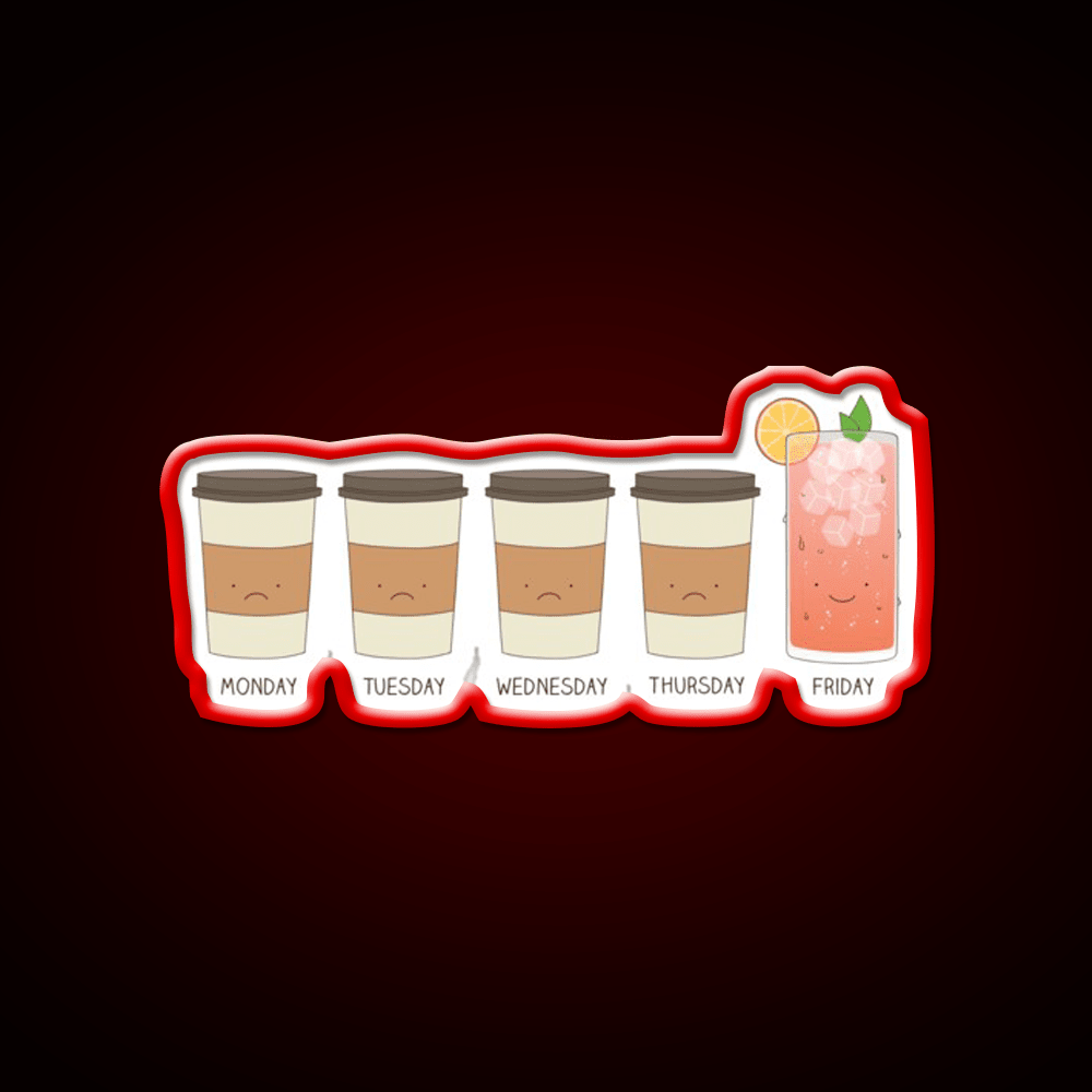 Happy Friday Cocktail Bar Decor Led Neon Sign Rgb Color - Shineneon