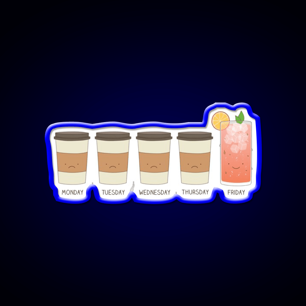 Happy Friday Cocktail Bar Decor Led Neon Sign Rgb Color - Shineneon