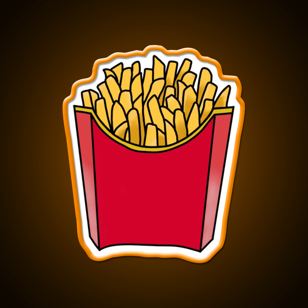 Happy Fry Day Fast Food Led Neon Sign For Burger Place Rgb Color - Shineneon
