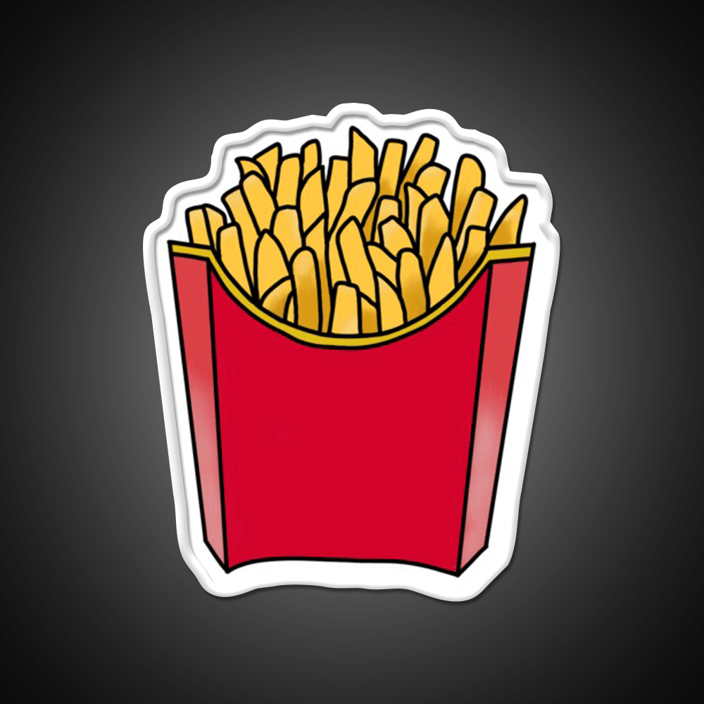 Happy Fry Day Fast Food Led Neon Sign For Burger Place Rgb Color - Shineneon