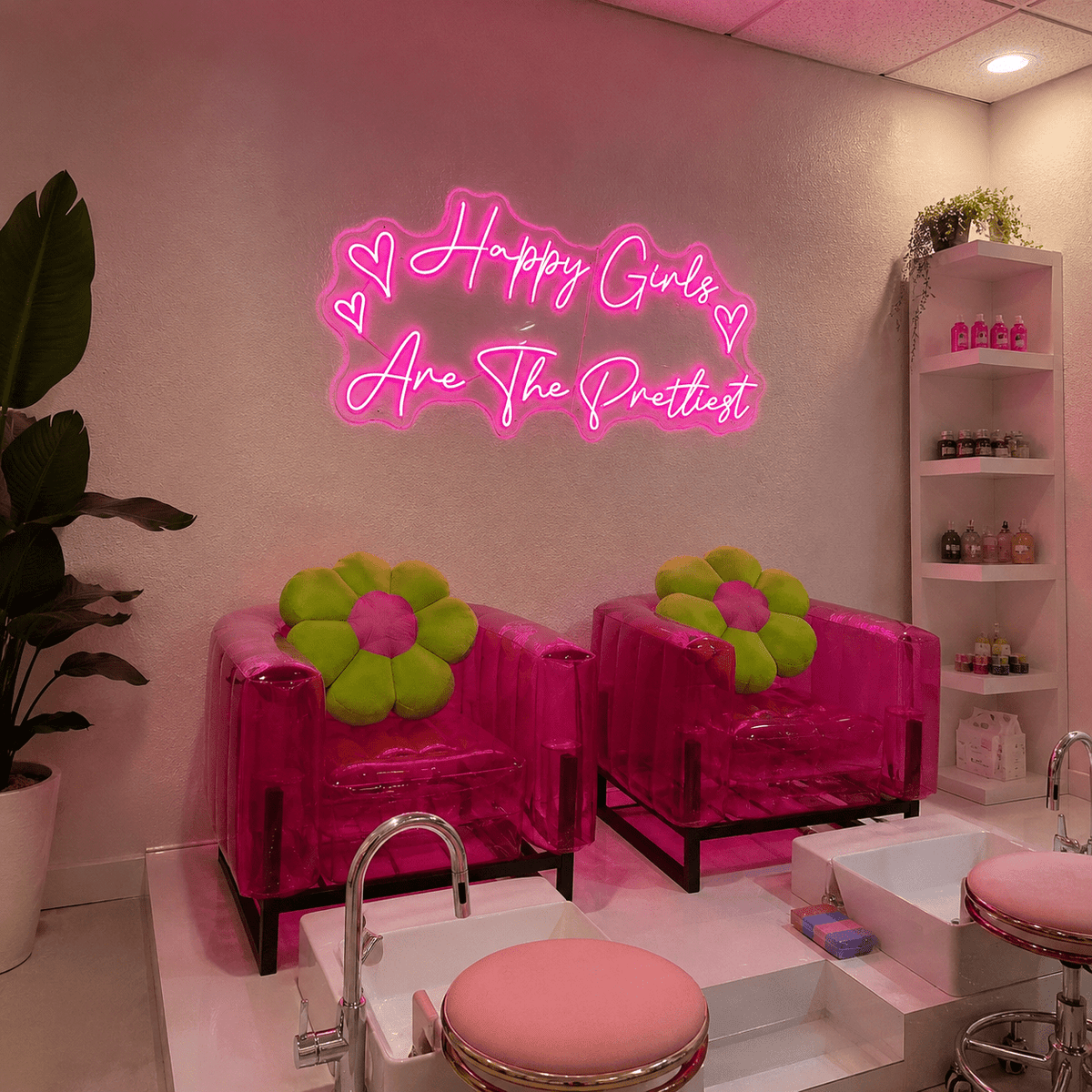 Happy Girls Are The Prettiest LED Neon Sign - Shineneon