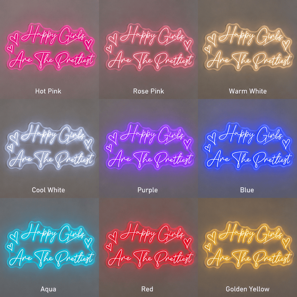 Happy Girls Are The Prettiest LED Neon Sign - Shineneon