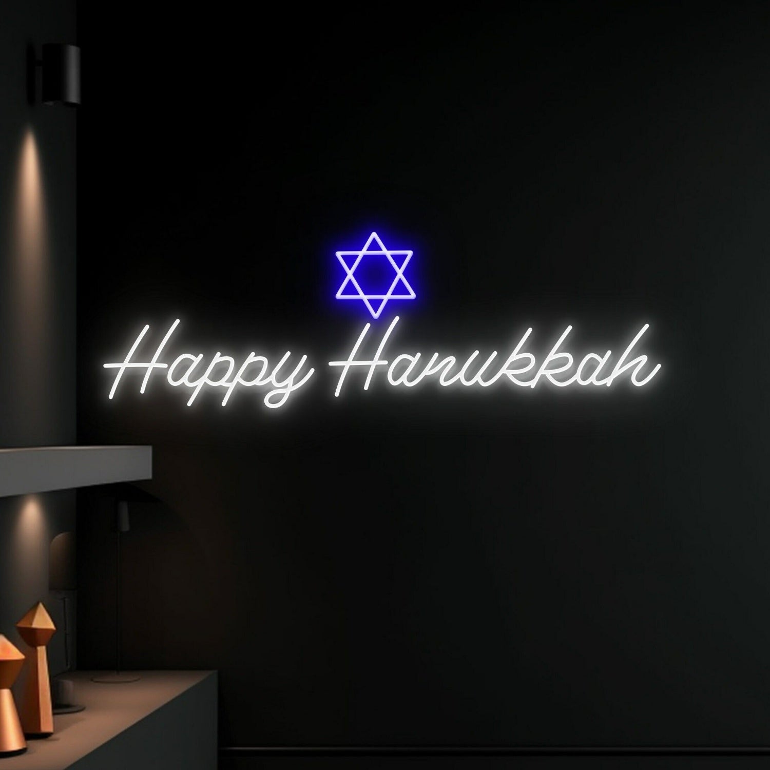 Happy Hanukkah Led Neon Sign For Home Decor | Shineneon