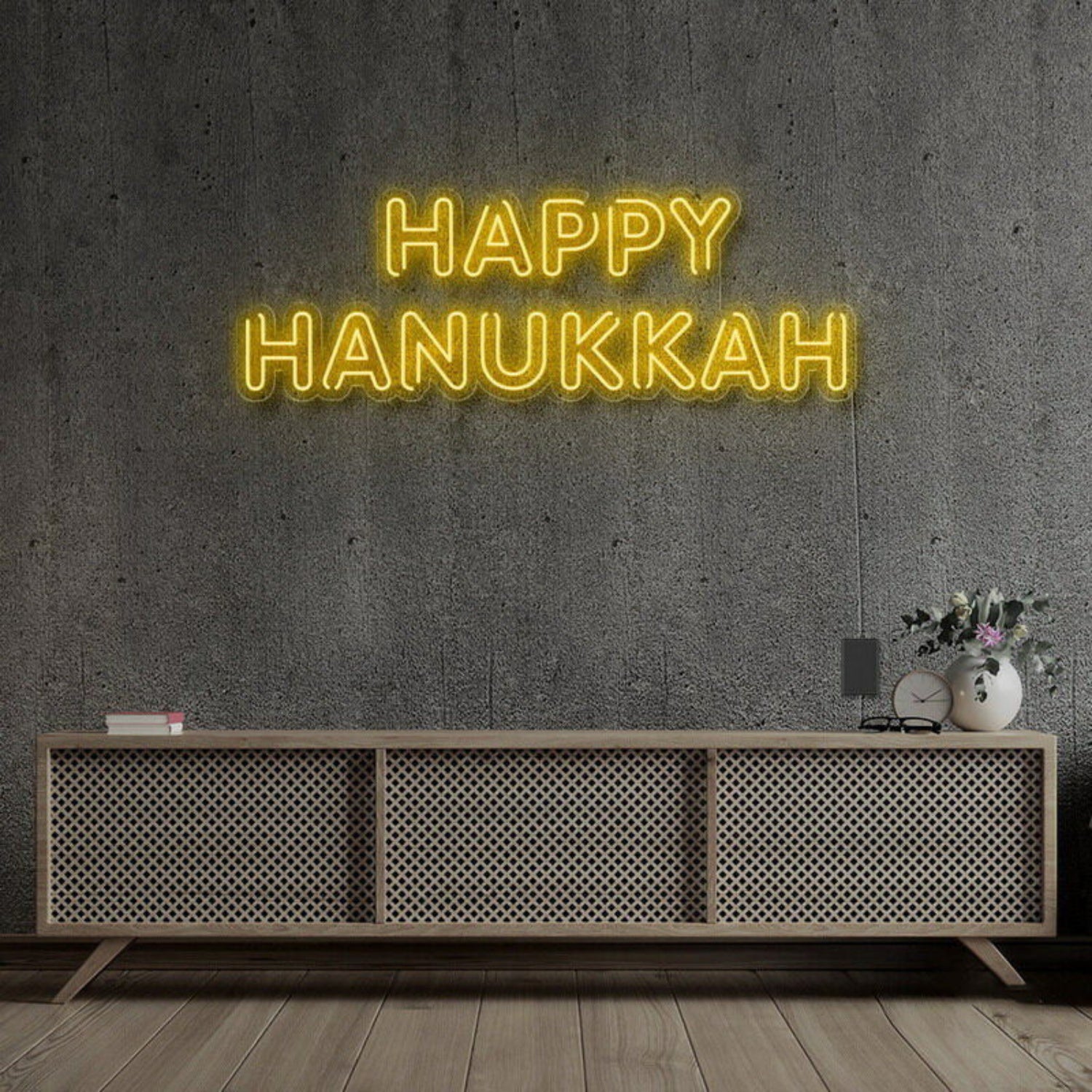 Happy Hanukkah Neon Sign | Shineneon