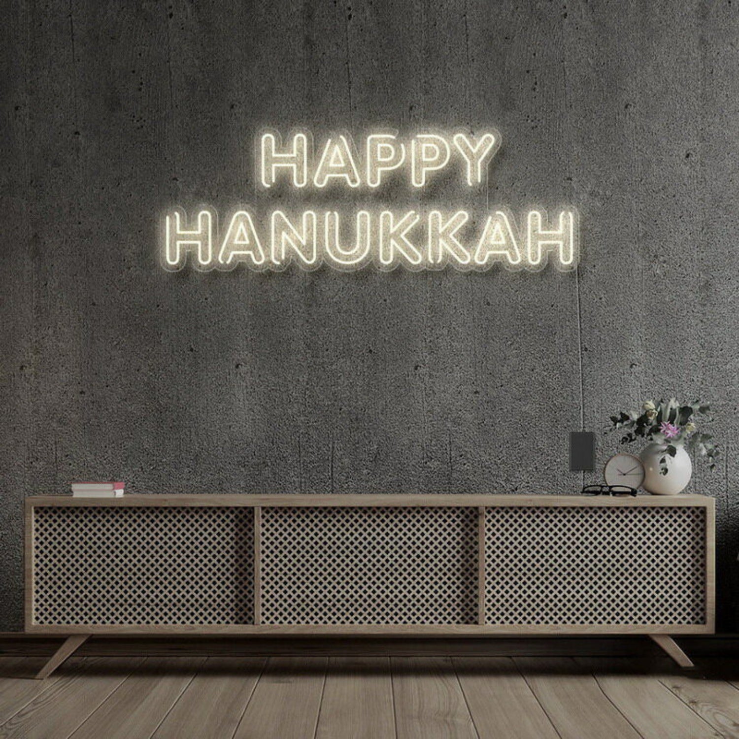 Happy Hanukkah Neon Sign | Shineneon