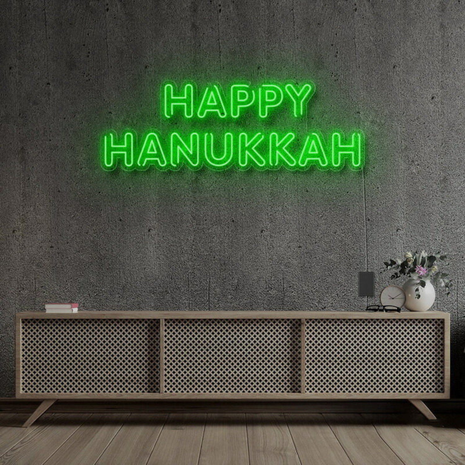 Happy Hanukkah Neon Sign | Shineneon