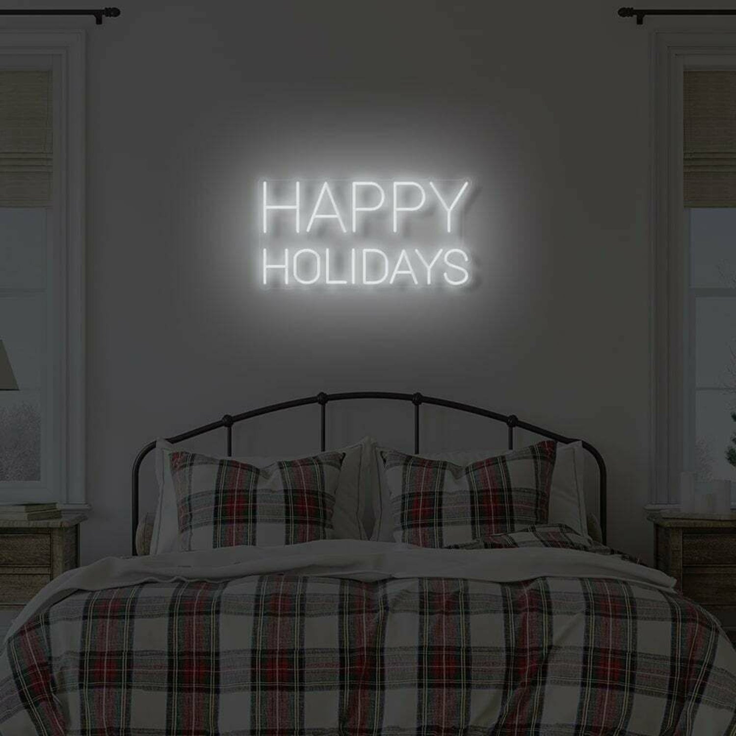 Happy Holidays Led Illuminated Sign | Shineneon