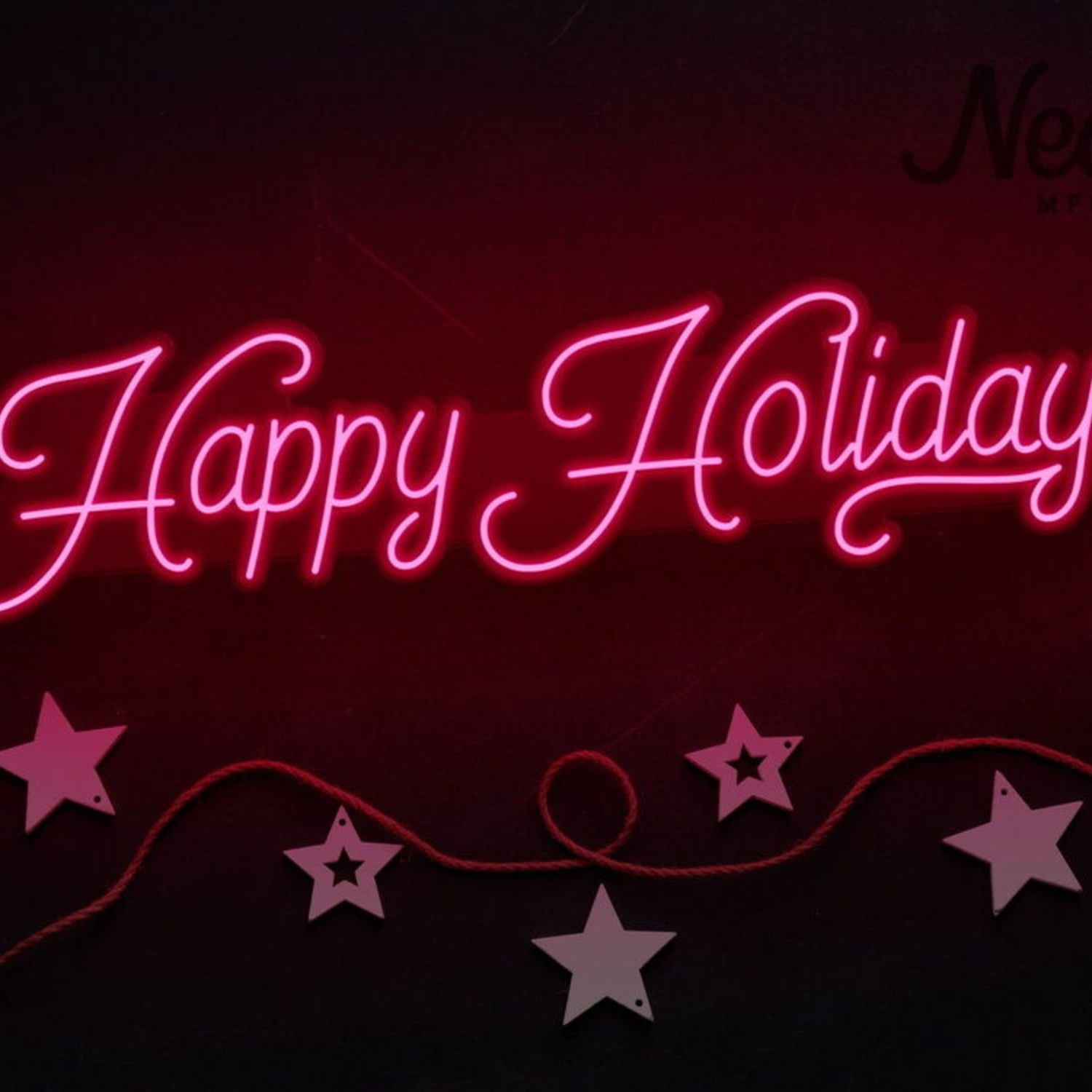 Happy Holidays Neon Sign For Festive And Celebratory Spaces | Shineneon