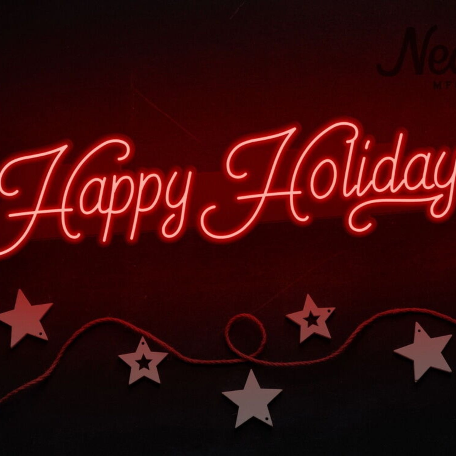 Happy Holidays Neon Sign For Festive And Celebratory Spaces | Shineneon