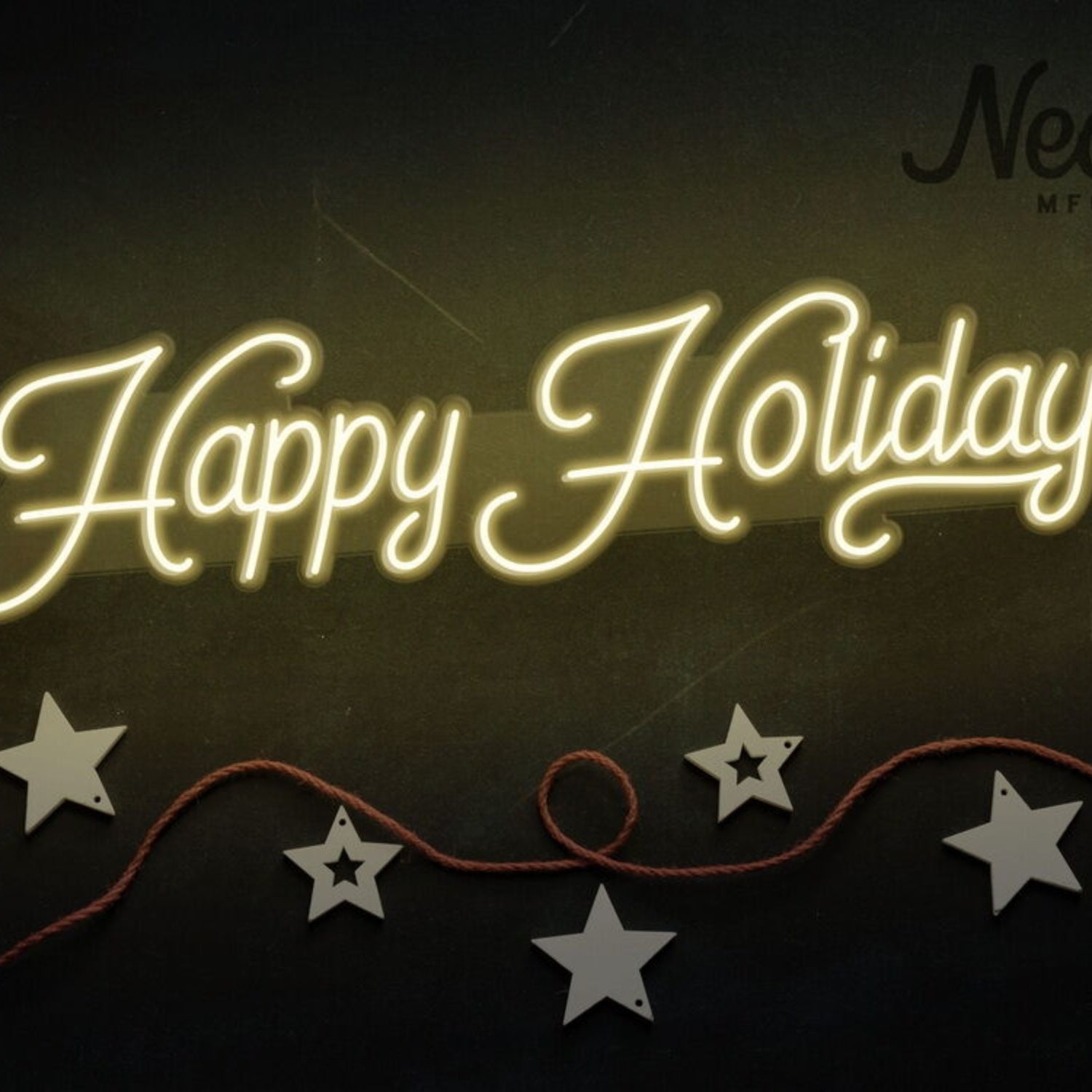 Happy Holidays Neon Sign For Festive And Celebratory Spaces | Shineneon