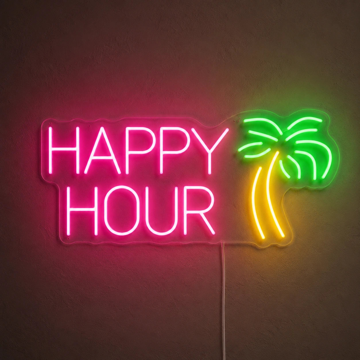 Happy Hour Bar Neon Sign LED Neon Sign main product image