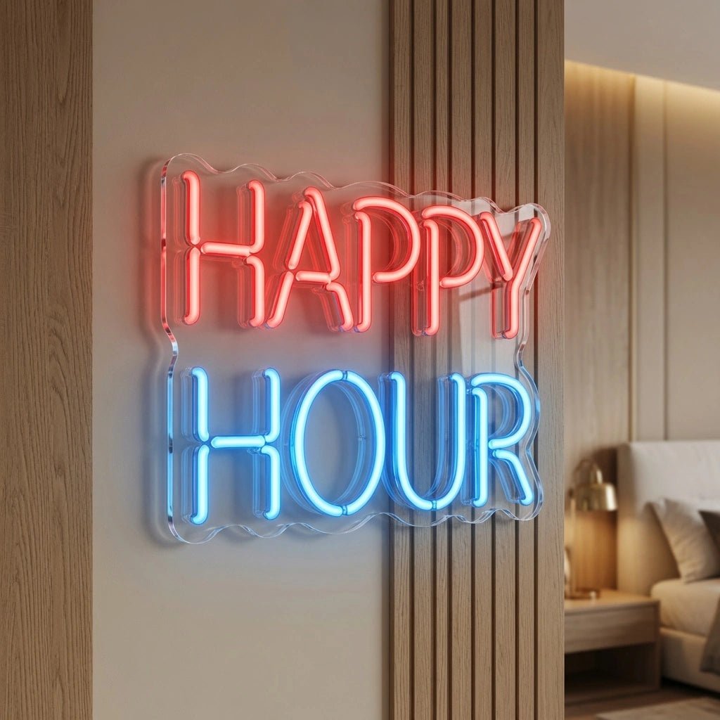 Happy Hour Bedroom Decor LED Neon Sign - Shineneon