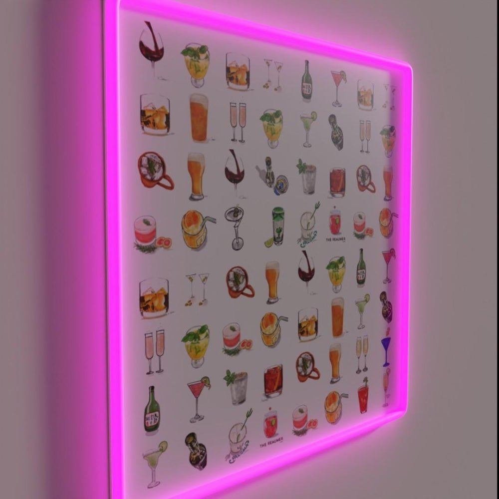 Happy Hour Cocktails Rgb Led Neon Sign - Shineneon