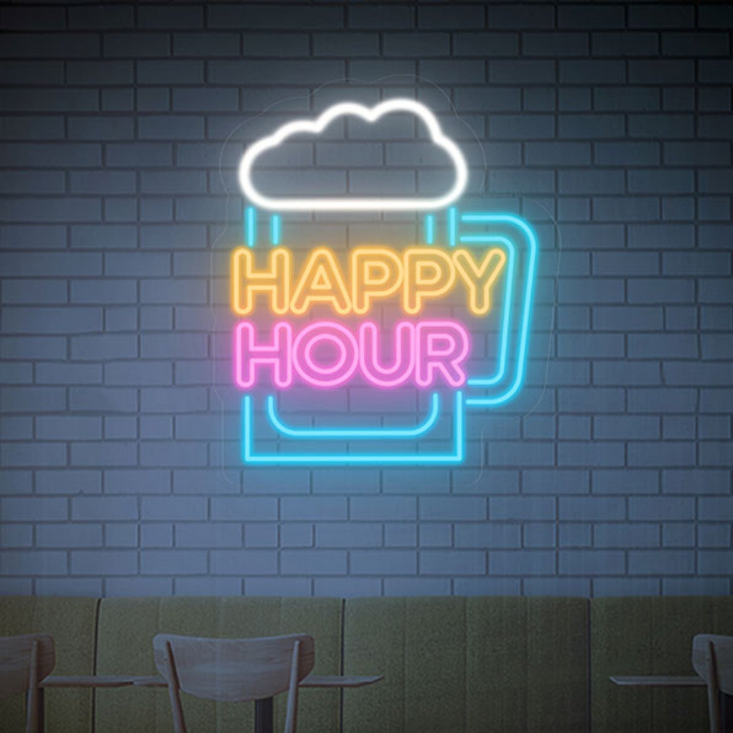 Happy Hours Neon Sign Wall Art Decor | Shineneon