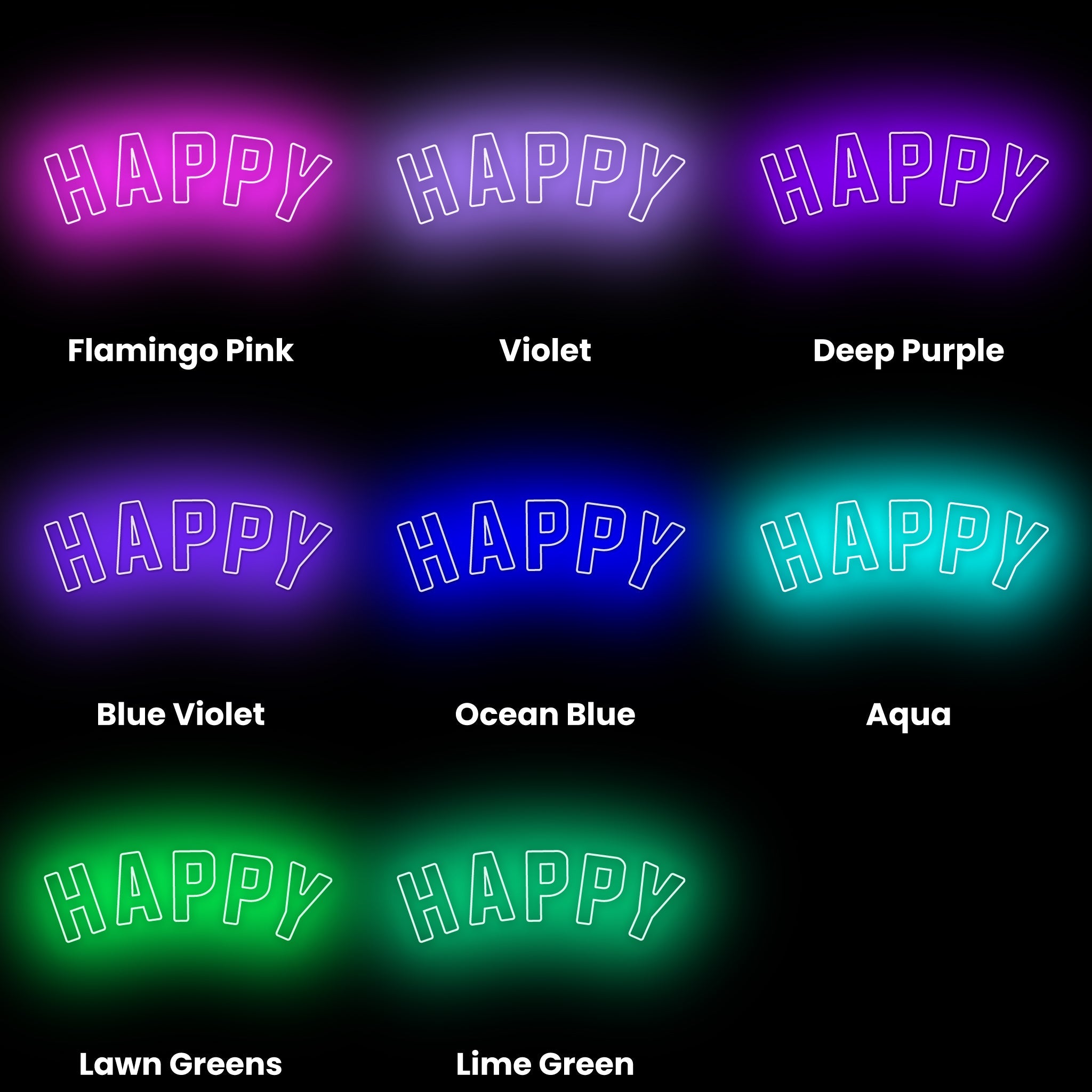 Happy Led Neon Sign | Shineneon