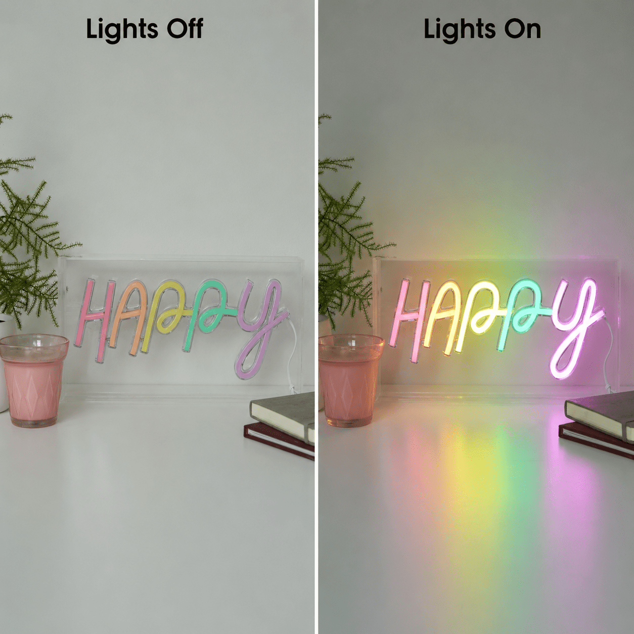 Happy LED Neon Sign Home Decor - Shineneon