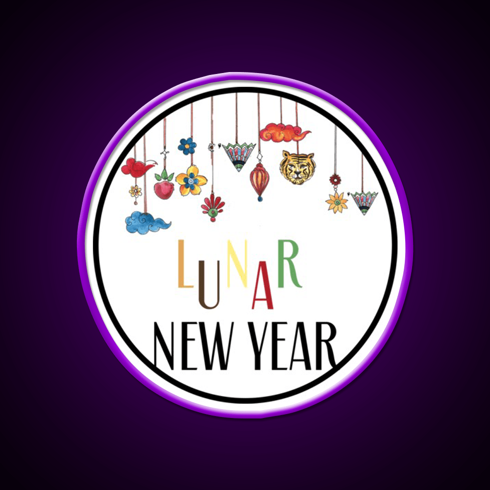 Happy Lunar New Year T Shirt Celebration Asian Cultural Led Neon Sign Rgb Color - Shineneon