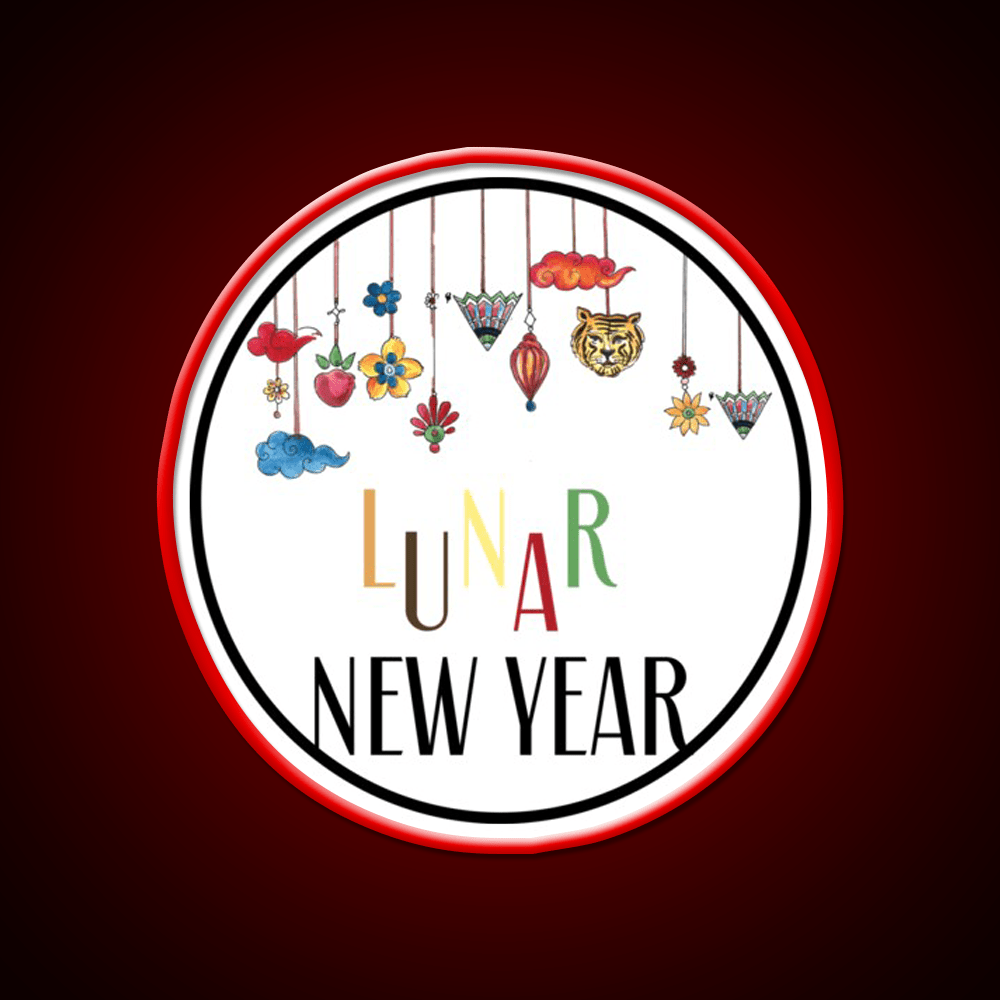 Happy Lunar New Year T Shirt Celebration Asian Cultural Led Neon Sign Rgb Color - Shineneon