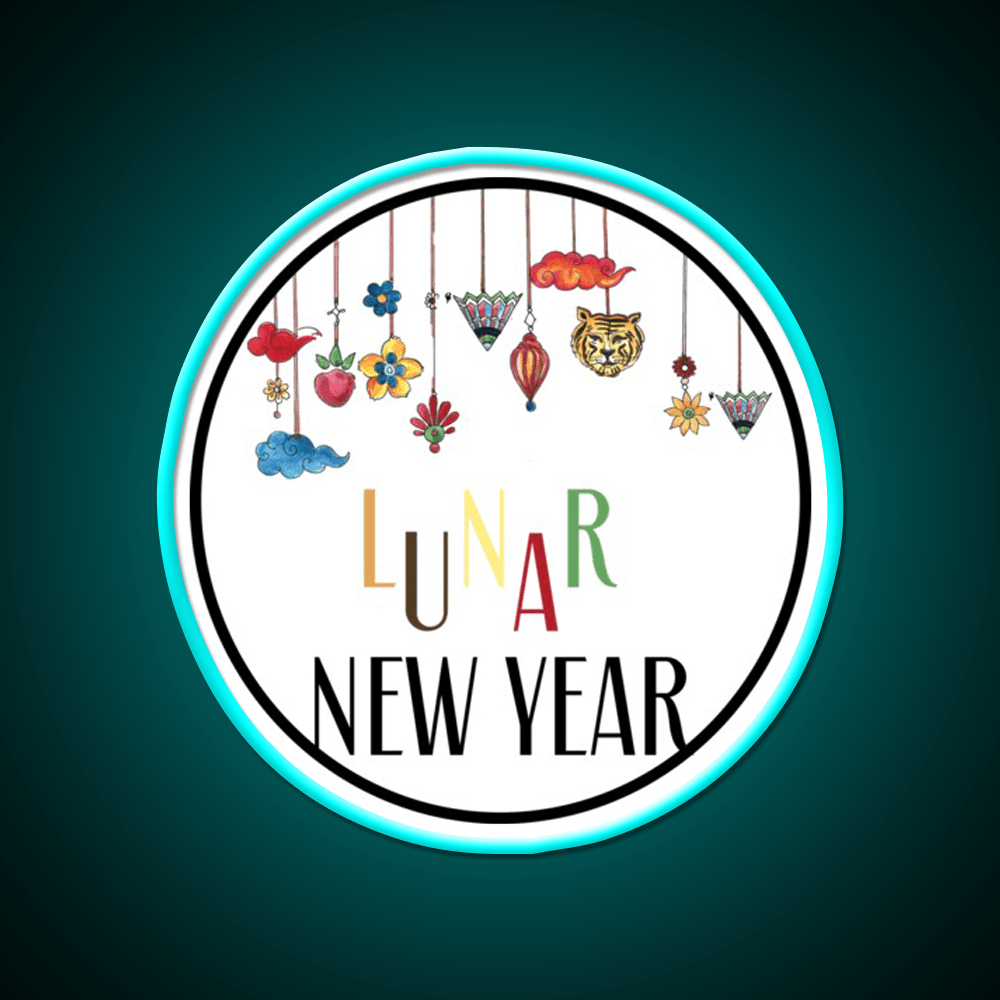 Happy Lunar New Year T Shirt Celebration Asian Cultural Led Neon Sign Rgb Color - Shineneon