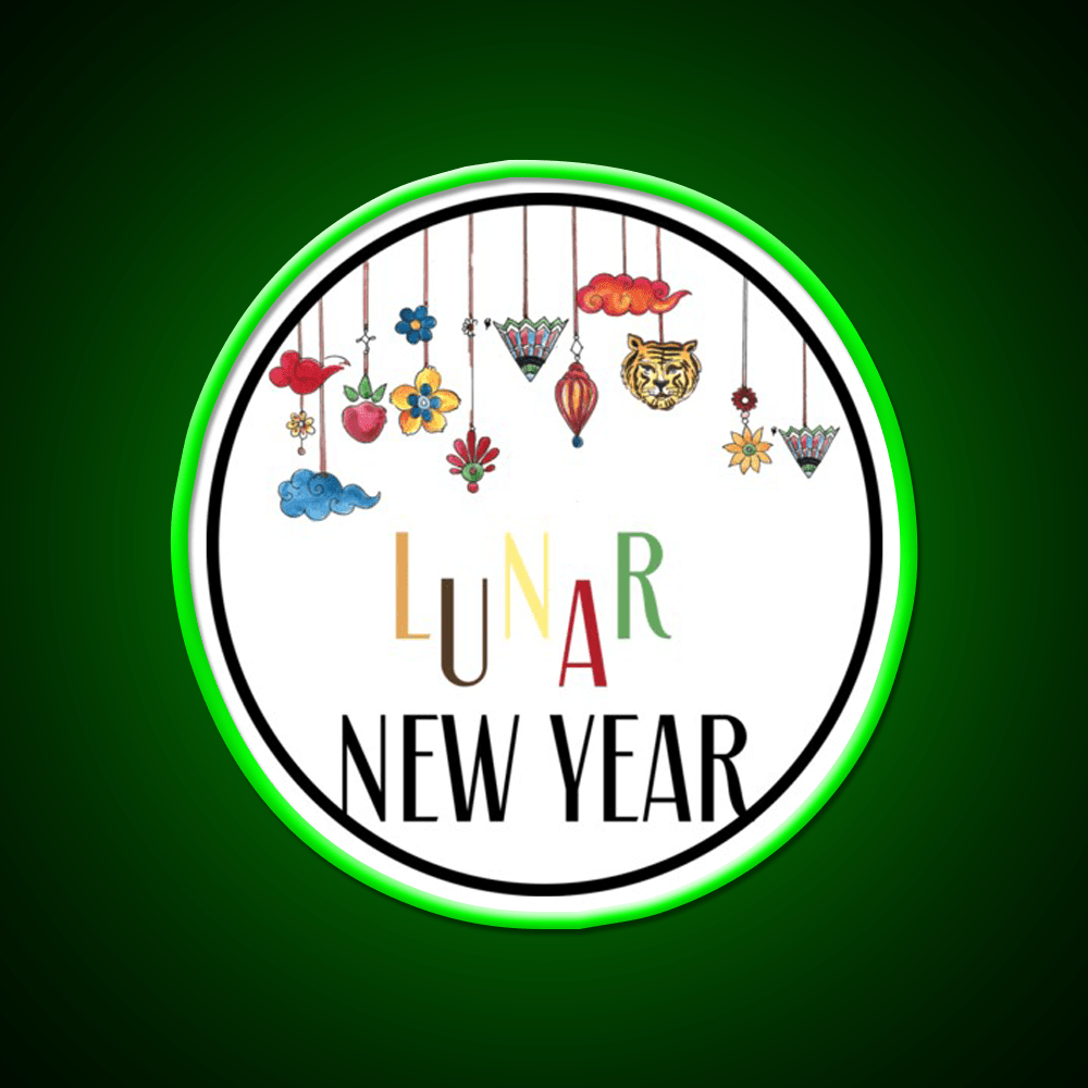 Happy Lunar New Year T Shirt Celebration Asian Cultural Led Neon Sign Rgb Color - Shineneon