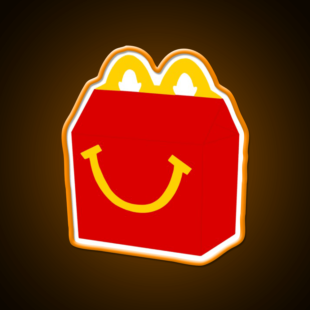 Happy Meal Fast Food Led Neon Sign For Burger Place Rgb Color - Shineneon