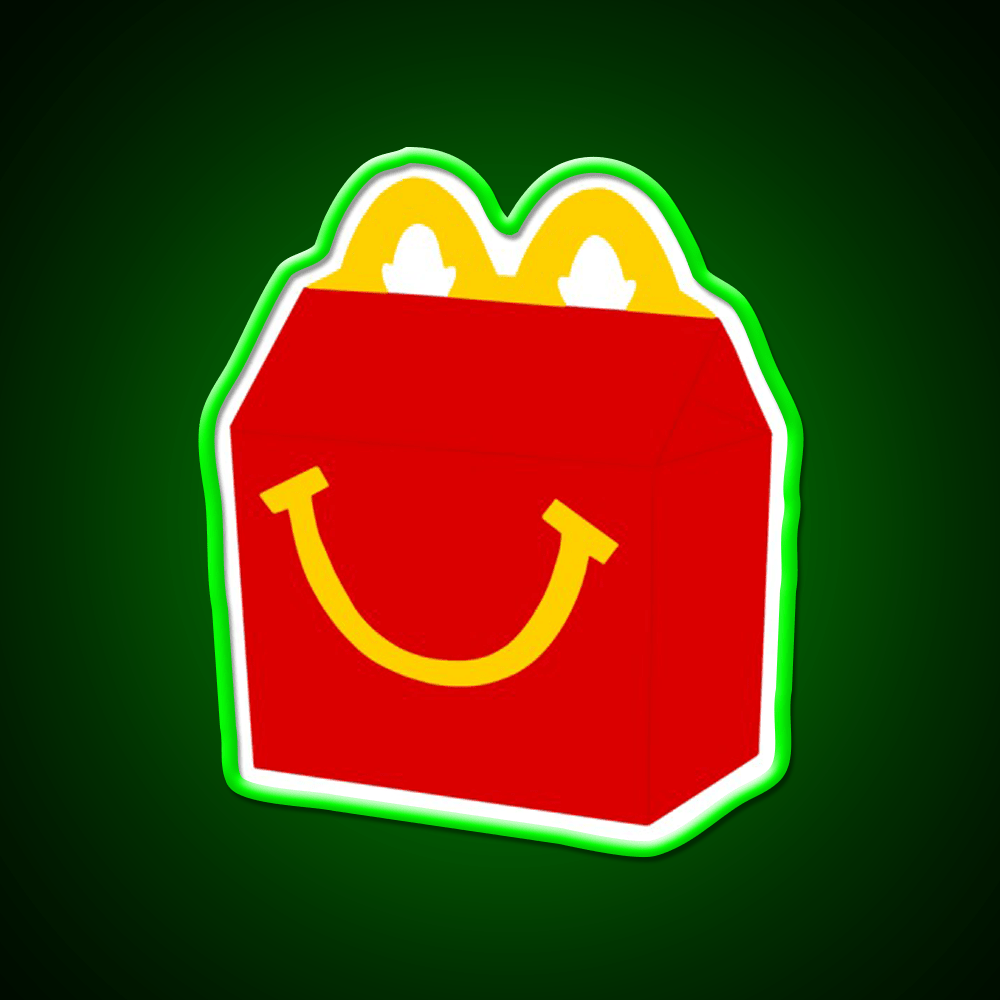 Happy Meal Fast Food Led Neon Sign For Burger Place Rgb Color - Shineneon