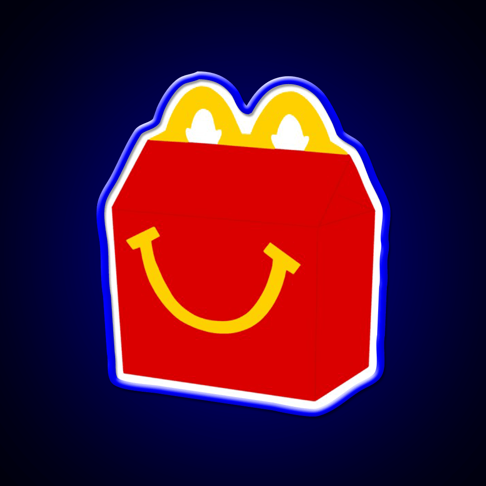Happy Meal Fast Food Led Neon Sign For Burger Place Rgb Color - Shineneon