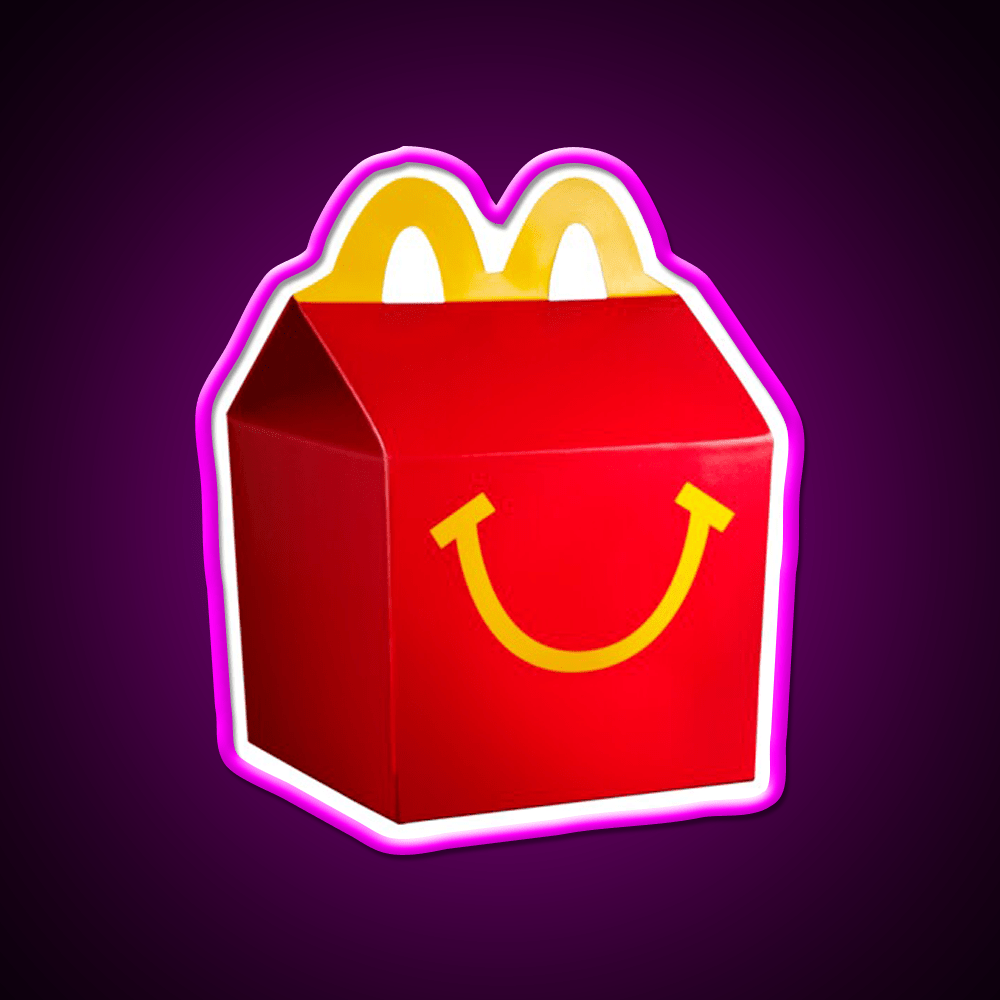 Happy Meal Mcdonalds Fast Food Led Neon Sign For Burger Place Rgb Color - Shineneon